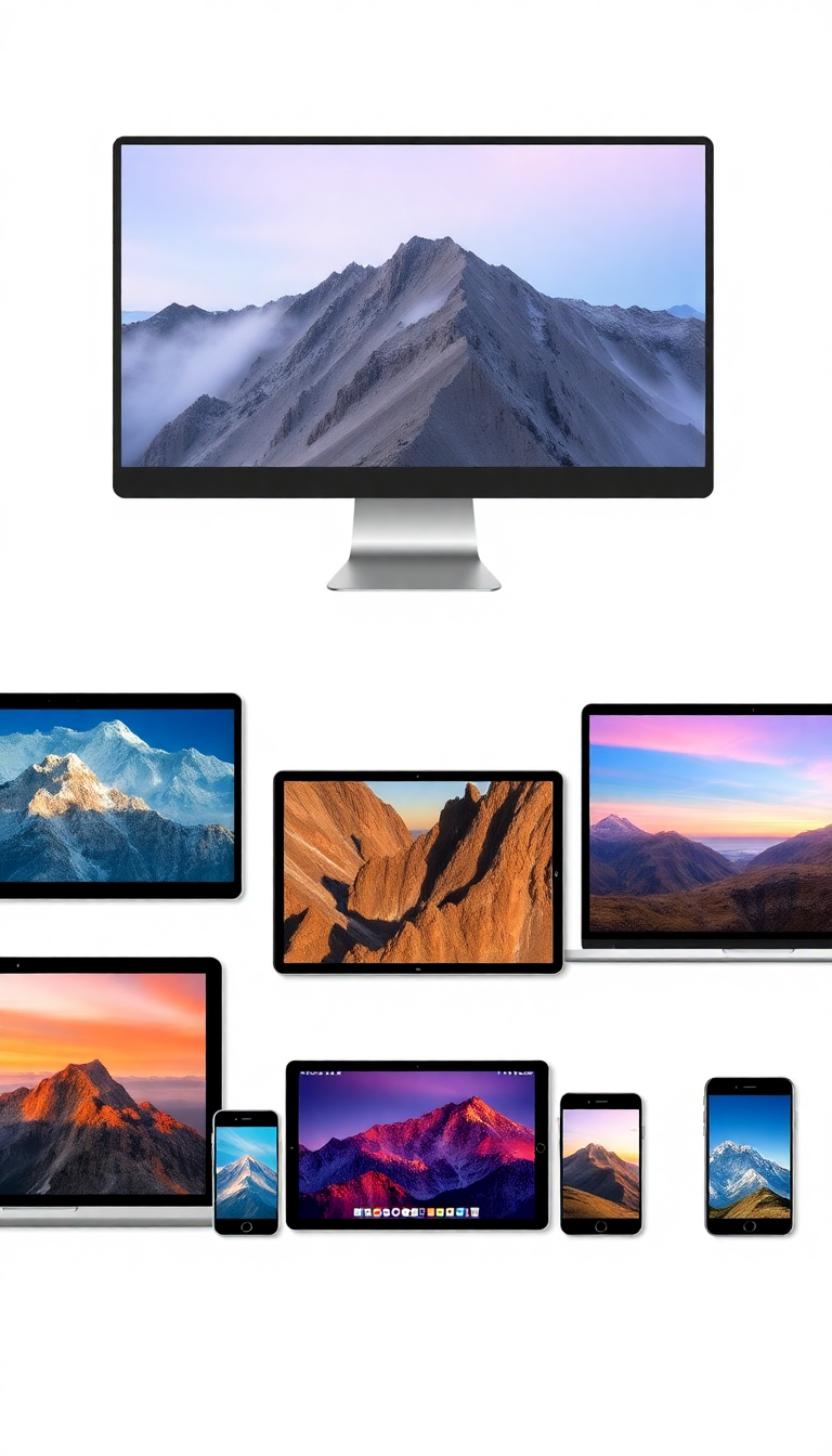 不同裝置的桌布選擇