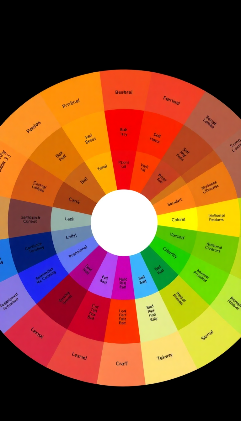 色彩心理學示意圖